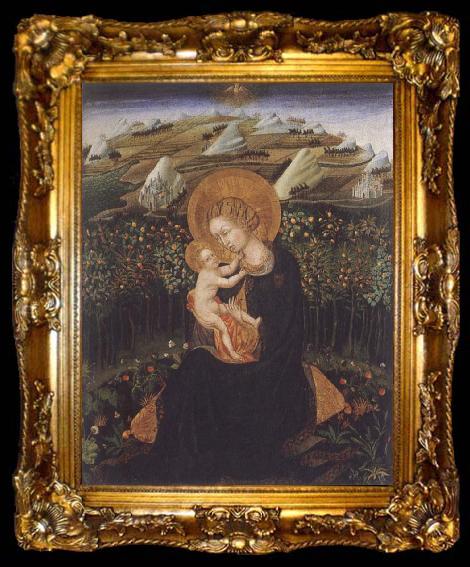 framed  Antonio Pisanello Madonna of Humility, ta009-2